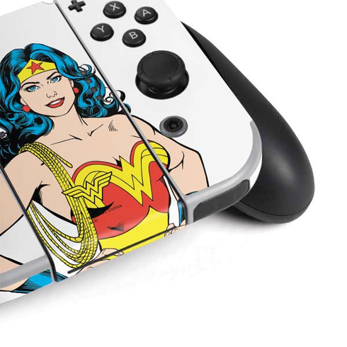 DC Comics Wonder Woman Classic Art Pose Nintendo Switch OLED (2021) Skin